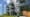 Runder Fels im flachen Land