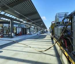 Busse fahren wieder pünktlich im Stadtteil Bergedorf in Hamburg