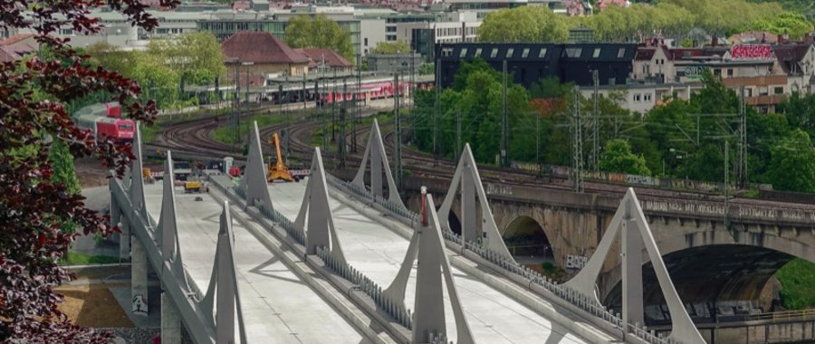 Schlanke Linie als Zukunftsmodell für die neue Neckarbrücke umgesetzt