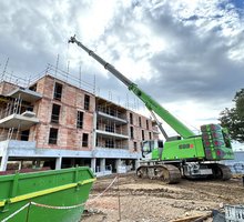 Rohbauarbeiten per Knopfdruck Sennebogen Raupenkrane Krane und Seilmaschinen