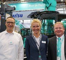 Kobelco auf der GaLaBau 2024 Kobelco Kettenbagger Anbaugeräte