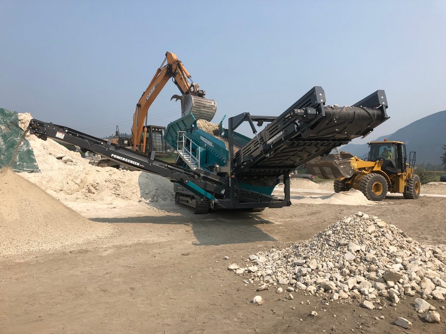 Powerscreen Siebanlagen Erdbau und Grundbau