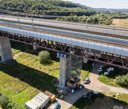 Eisenbahnüberführung Itztalbrücke saniert