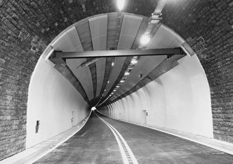Tunnel mit Spritzmörtel saniert