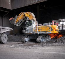 Speziell auf die Kunden-Anwendung ausgerichtet Liebherr Raupenbagger Bagger und Lader