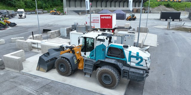 Liebherr Radlader Wasserstoff