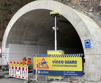 Video Guard Tunnel Baustelleneinrichtung