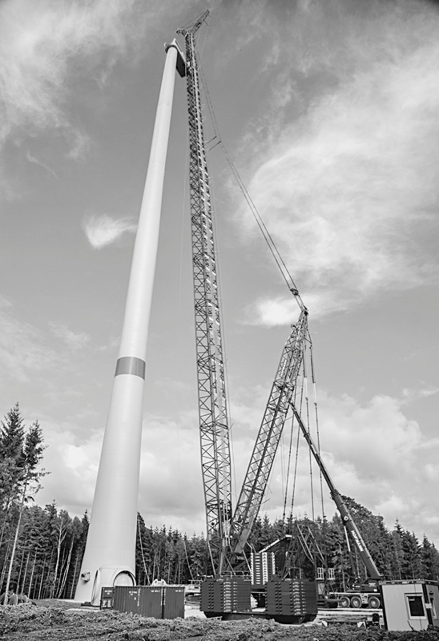 Terex Windkraftanlagenbau Krane und Seilmaschinen