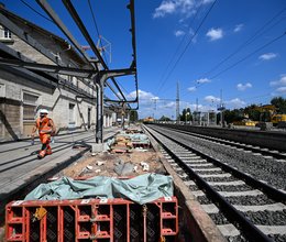 An der Riedbahn werden Bahnhöfe saniert