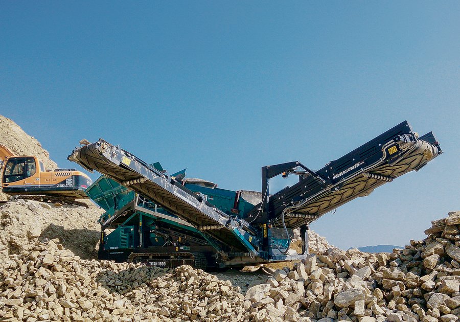 Powerscreen Siebanlagen Erdbau und Grundbau