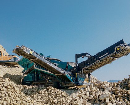 Powerscreen Siebanlagen Erdbau und Grundbau