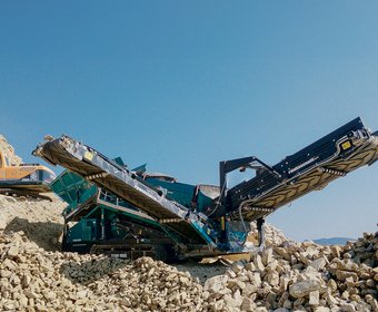 Powerscreen Siebanlagen Erdbau und Grundbau