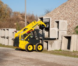 Minibagger auf Anhänger transportierbar