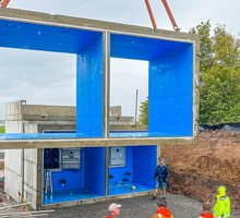 Druckerhöhungsanlage für das Neubaugebiet Finger-Beton Unternehmensgruppe Wassermanagement Betonfertigteile