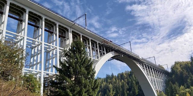 Caracau-Brücke in Rumänien saniert