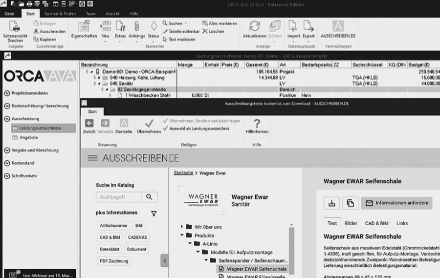 ORCA Software Bau digital