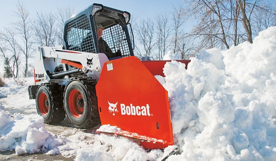 Bobcat Bauen im Winter