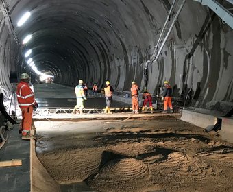 Mooser-Schwingungstechnik Tunnelbau