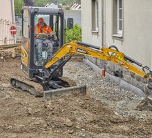 Grundstücks-Rodung SANY Bagger Bagger und Lader