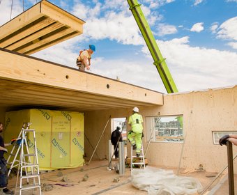 Metsä Wood Materialeffizienz Bauen mit Holz