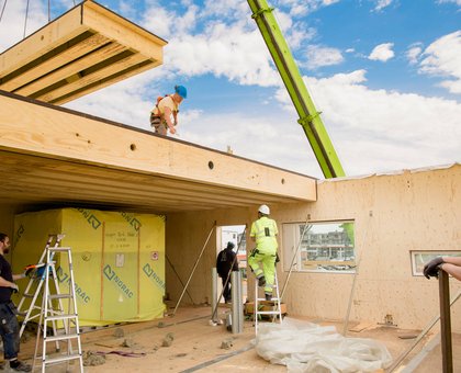 Metsä Wood Materialeffizienz Bauen mit Holz