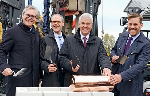 Grundstein für neues Logistikzentrum gelegt